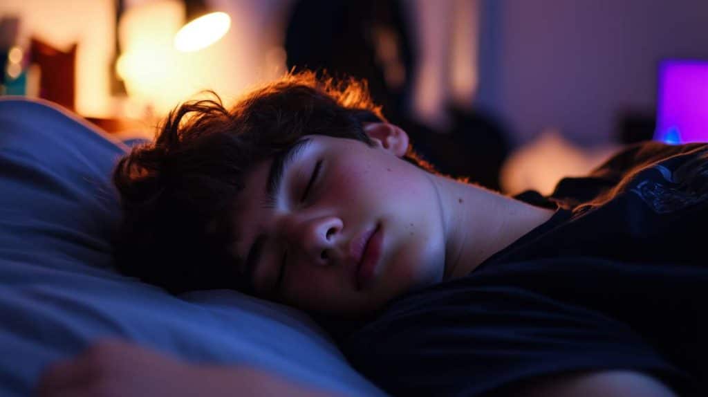 Adolescent qui dort